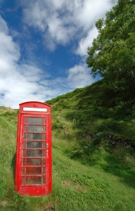 Traditionelle Telefonzelle